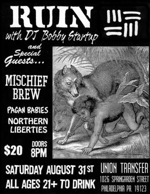 Ruin Reunion Show Flyer