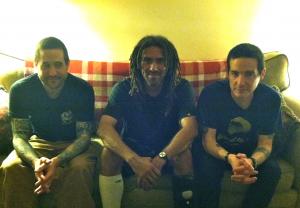 Bull, Vern, and Joseph on Joseph's Couch