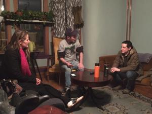 Cynthia Connolly, Chuck Meehan, and Joseph. Photo by Doug Polgardy.