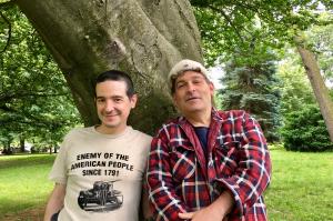 Dave "Bass" Brown and JAG at the East Falls flea market, June 3, 2017