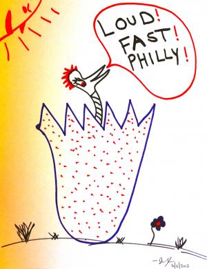 Stupid ass egg and bird by JAG for L!F!P!