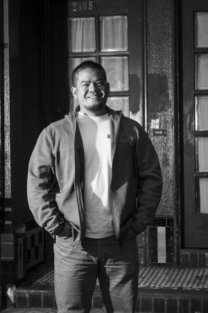 Sean Gustilo portrait by Karen Kirchhoff