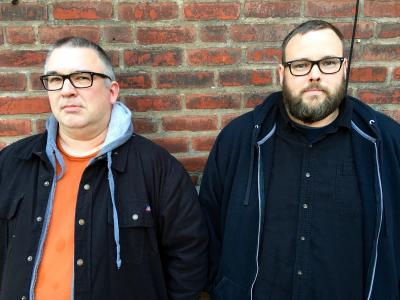 Jim McMonagle of F.O.D. and Bruce Howze of SRA Records