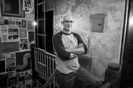 Portrait of Bryan Lathrop of Sadistic Exploits – Photography by Karen Kirchhoff