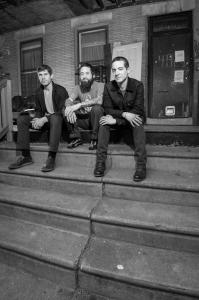 Portrait of Chris Fry, Bull Gervasi, and Joseph Gervasi of Cabbage Collective – Photograph by Karen Kirchhoff
