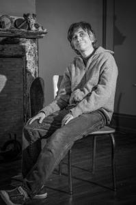 Portrait of Joe Genaro of The Dead Milkmen – Photograph by Karen Kirchhoff