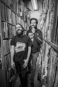 Portrait of Johnpaul Golaski and Yoni Kroll of WKDU – Photograph by Karen Kirchhoff