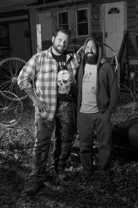 Portrait of Tony "Pointless" Croasdale and Bull Gervasi of R.A.M.B.O. – Photograph by Karen Kirchhoff