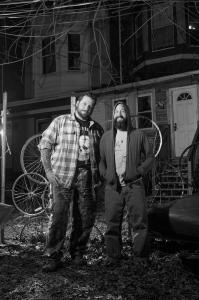 Portrait of Tony "Pointless" Croasdale and Bull Gervasi of R.A.M.B.O. – Photograph by Karen Kirchhoff
